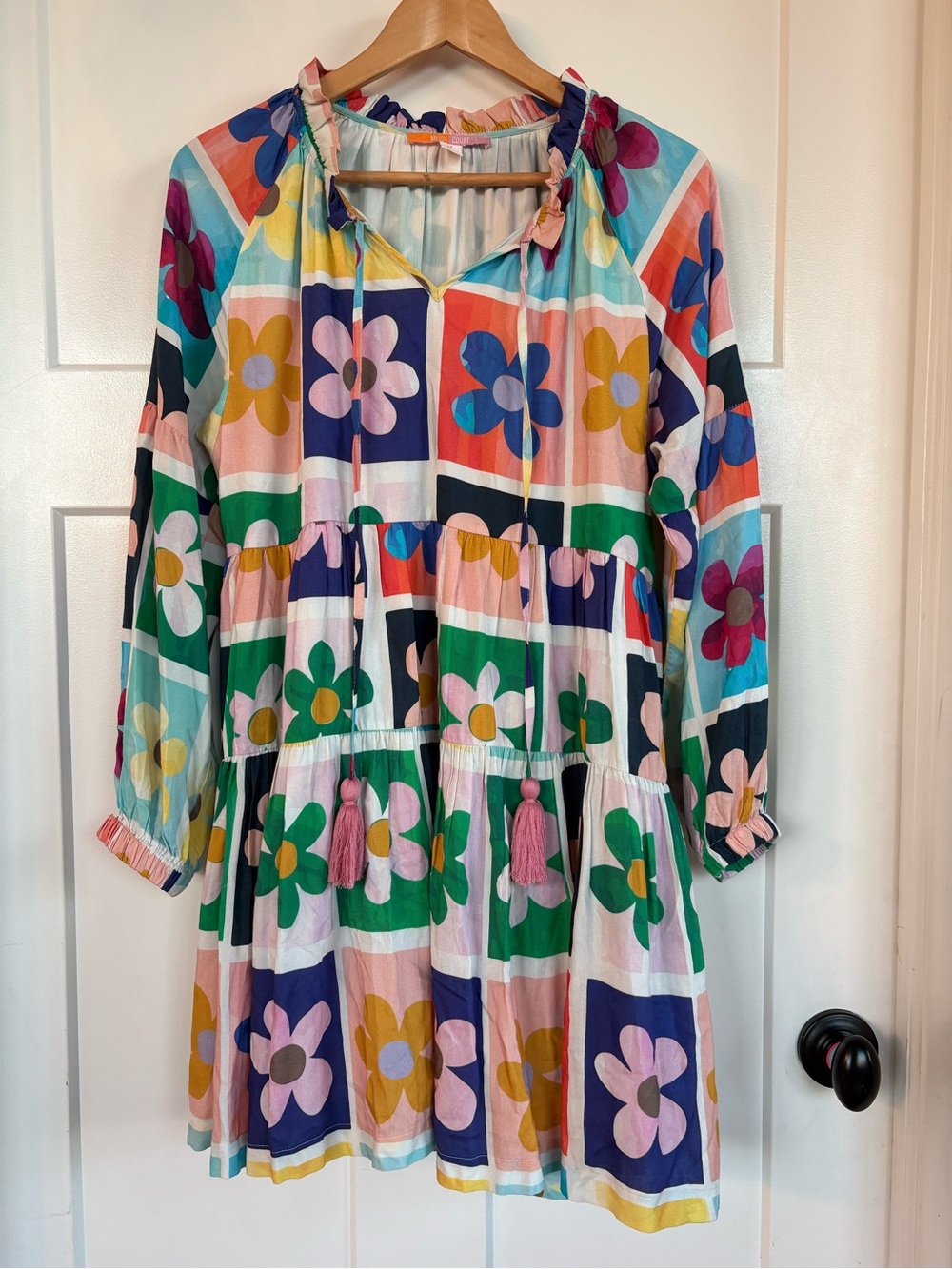 Briton Court Ollie Dress Flower Power In Multi Color Flowers Size Medium